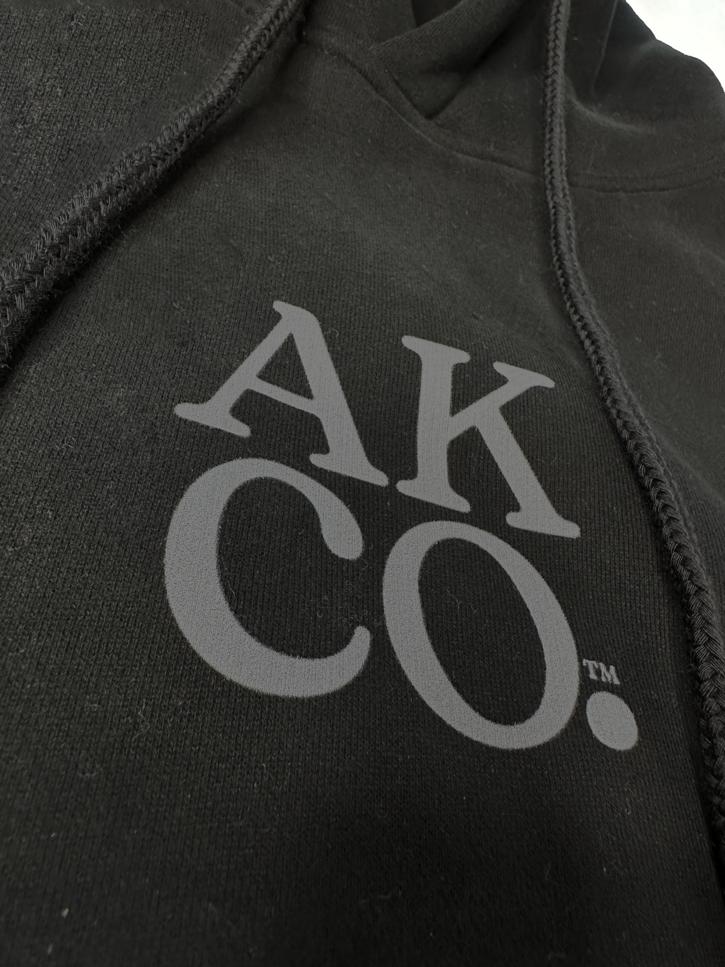 AKCO sueded black hoodie