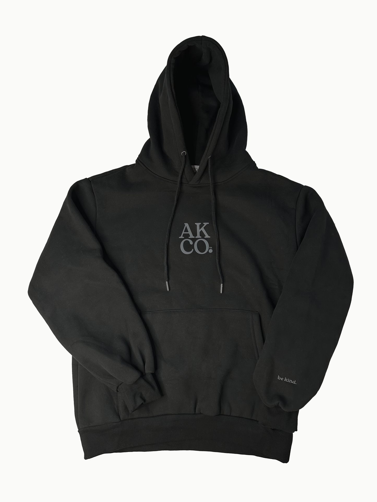 AKCO sueded black hoodie