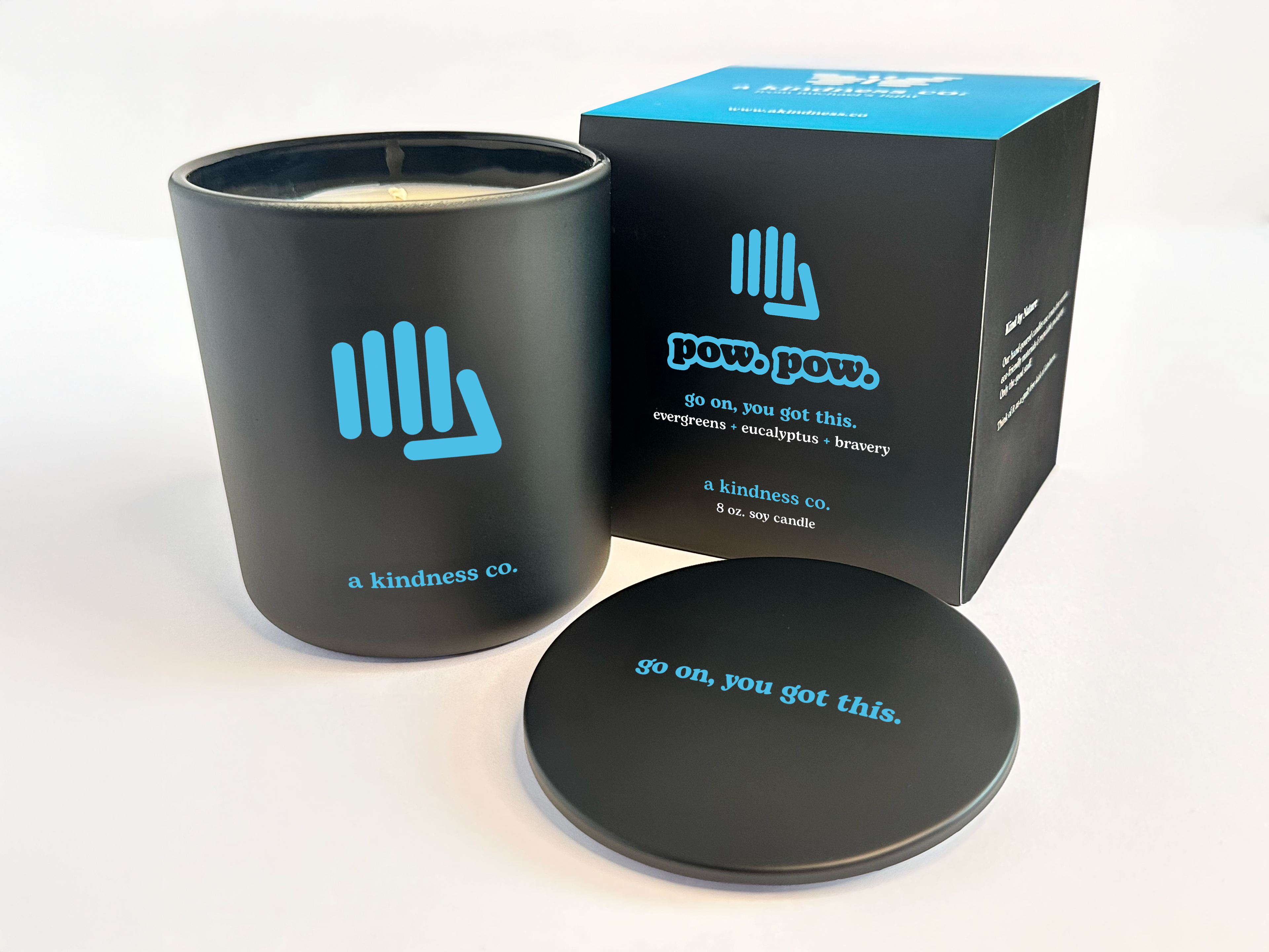 pow. pow. 1-wick candle