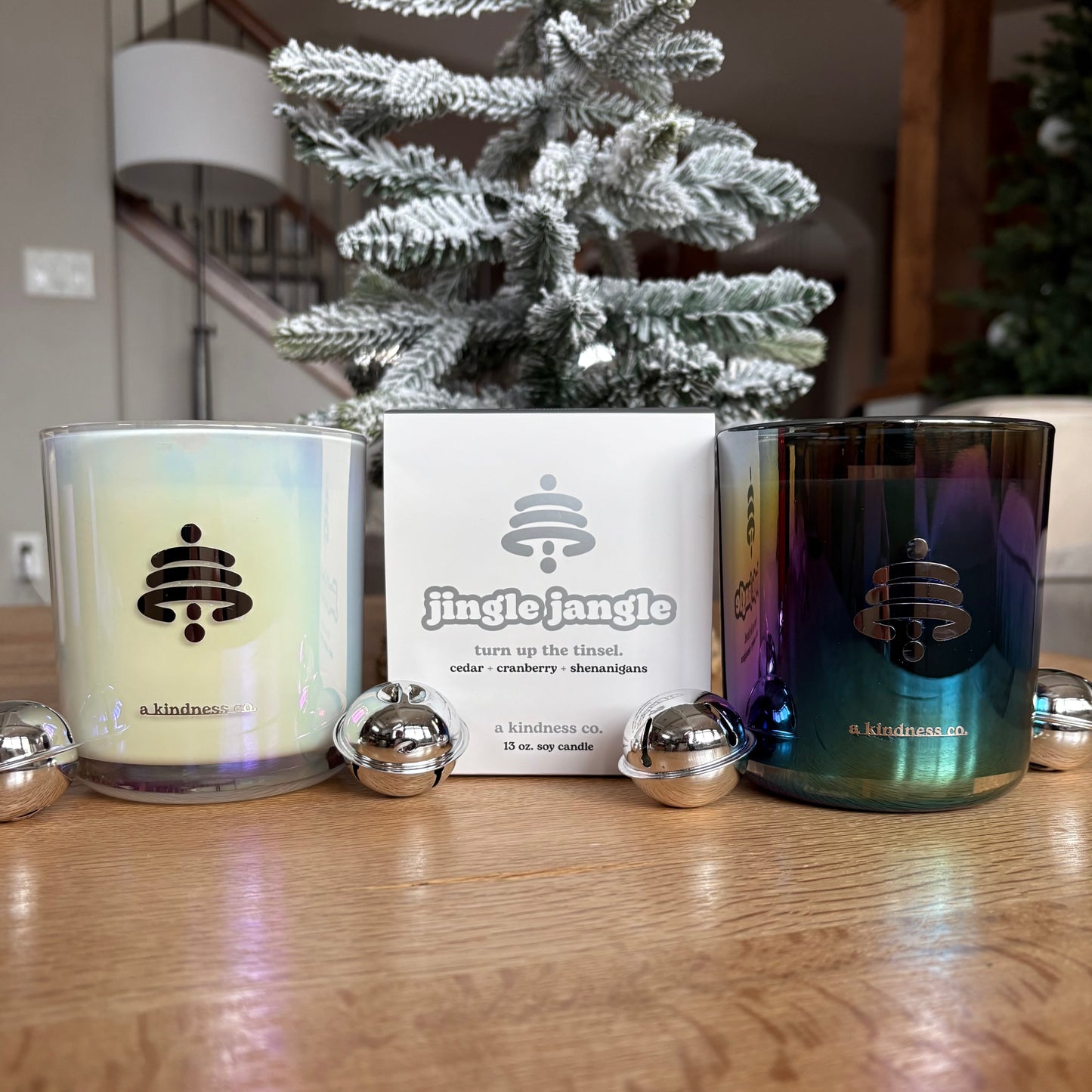 jingle jangle wood wick candle