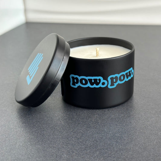 pow. pow. mini candle