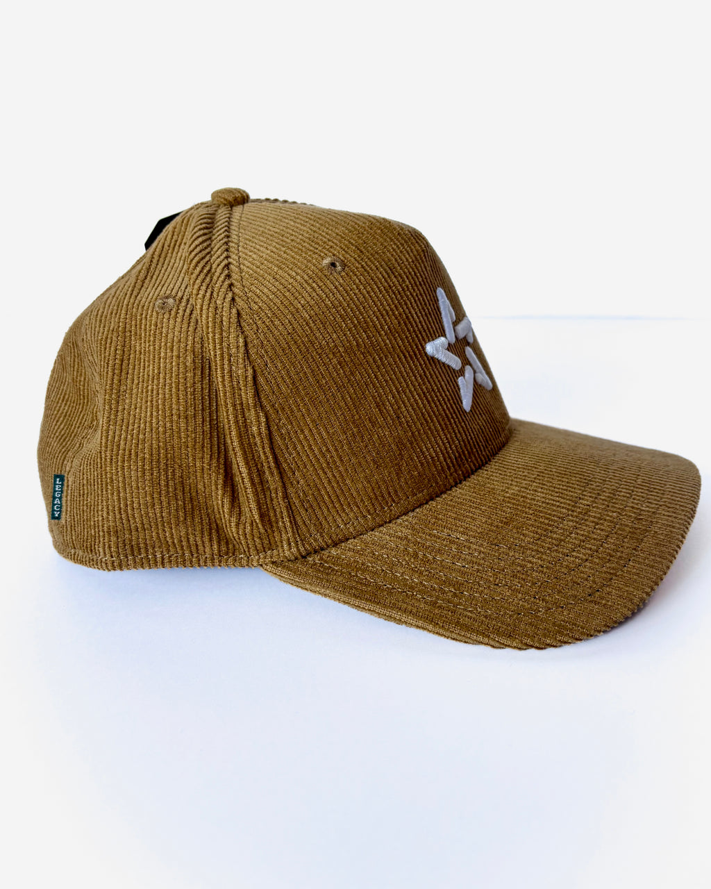 shiny star icon corduroy hat