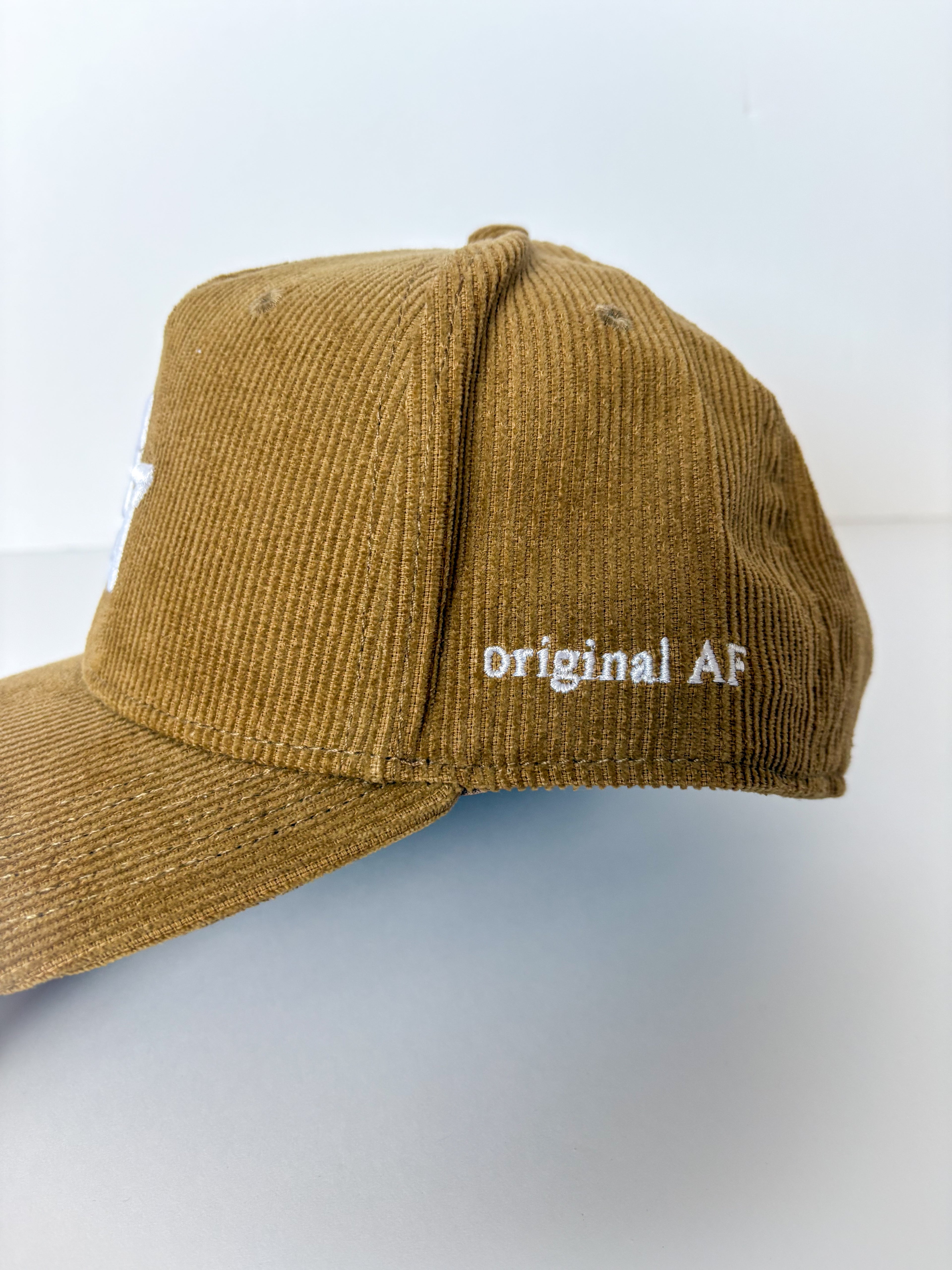 shiny star icon corduroy hat